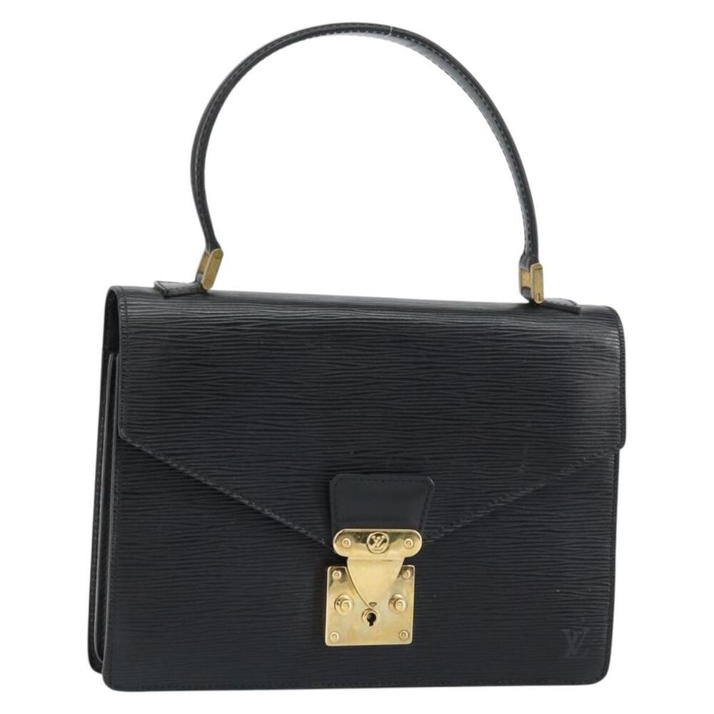LOUIS VUITTON Epi Concorde Hand Bag Black M52132 LV Auth ep12387